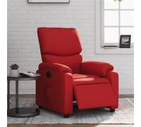 Vidaxl Fauteuil Inclinable Électrique Rouge Similicuir Rouge