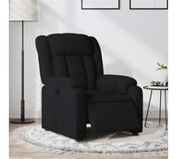 vidaXL Fauteuil inclinable électrique – Dossier et accoudoirs – Tissu noir