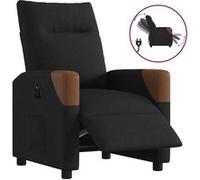 vidaXL Fauteuil réglable électrique en tissu noir G
