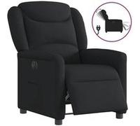vidaXL Fauteuil réglable électrique tissunoir Noir G