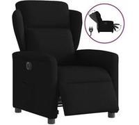 vidaXL Fauteuil réglable électrique tissunoir Noir G