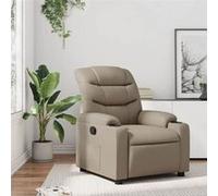 vidaXL Fauteuil réglable similicuir cappuccino Beige G