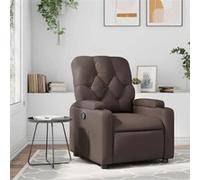 vidaXL Fauteuil inclinable en similicuir – Marron