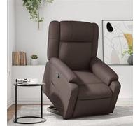Fauteuil Inclinable de Massage Électrique Chaise Siège Gris Similicuir vidaXL