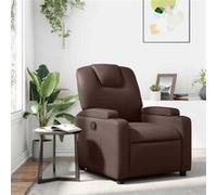 vidaXL Fauteuil réglable similicuir marron Marron G