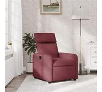 vidaXL Fauteuil réglable tissu bordeaux Rouge