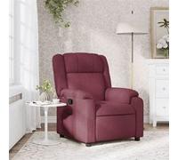Vidaxl Fauteuil Inclinable Rouge Bordeaux Tissu Rouge