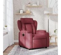 Fauteuil réglable tissu bordeaux