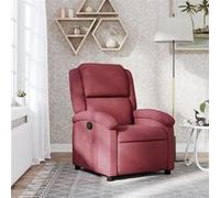 vidaXL Fauteuil réglable tissu bordeaux Rouge G