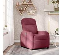 vidaXL Fauteuil réglable tissu bordeaux Rouge G