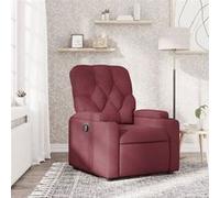 Vidaxl Fauteuil Inclinable Rouge Bordeaux Tissu Rouge