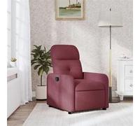 Vidaxl Fauteuil Inclinable Rouge Bordeaux Tissu Rouge