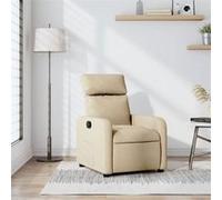 Vidaxl Fauteuil Inclinable Crème Tissu