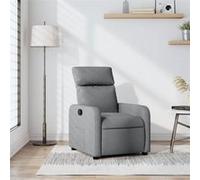vidaXL Fauteuil inclinable Gris clair Tissu
