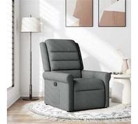 vidaXL Fauteuil inclinable Gris foncé Tissu, fauteuil, fauteuil inclinable TV, poussette, fauteuil inclinable pour personnes