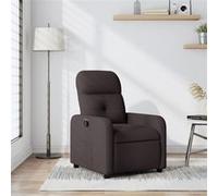 Vidaxl Fauteuil Inclinable Marron Foncé Tissu Marron