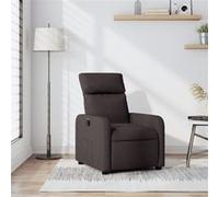Vidaxl Fauteuil Inclinable Marron Foncé Tissu Marron
