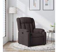 Fauteuil Inclinable Chaise Siège Canapé Salle de Séjour Marron Tissu vidaXL
