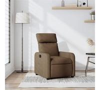 vidaXL Fauteuil réglable tissu marron Marron G