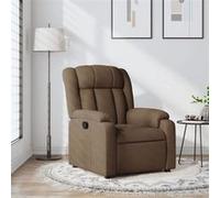 vidaXL Fauteuil inclinable Marron Tissu Marron