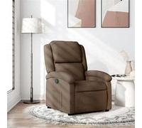 vidaXL Fauteuil réglable tissu marron Marron G