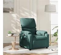 Vidaxl Fauteuil Inclinable Vert Foncé Tissu Vert