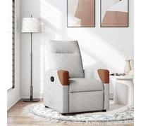 vidaXL Fauteuil réglable tissu wolk gris Gris G