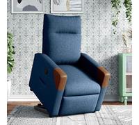 vidaXL Fauteuil relax avec releveur Bleu Tissu