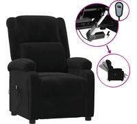 vidaXL Fauteuil relax électrique noir velours