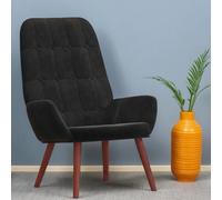 Vidaxl Fauteuil Relax En Velours Noir Noir