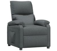 vidaXL Fauteuil relax gris foncé Tissu