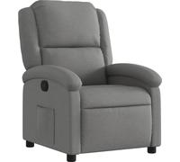 vidaXL Fauteuil relax gris foncé Tissu