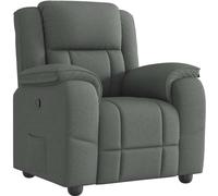vidaXL Fauteuil relax gris foncé Tissu
