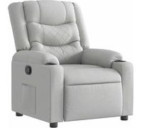 vidaXL Fauteuil relax gris nuageux Tissu