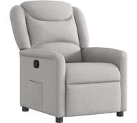 vidaXL Fauteuil relax gris nuageux Tissu