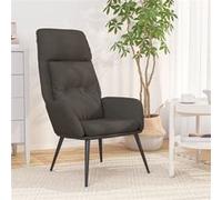 vidaXL Fauteuil relax kunstsuÃde gris foncé Gris G