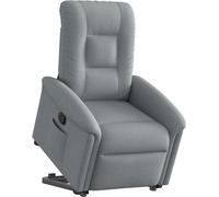 vidaXL Fauteuil relax releveur gris clair Tissu