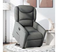 vidaXL Fauteuil relax releveur gris foncé Tissu
