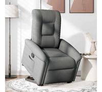 vidaXL Fauteuil relax releveur gris foncé Tissu