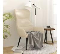 vidaXL Fauteuil relax tissu crème Crème G