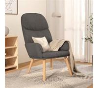 Vidaxl Chaise De Relaxation Gris Clair Tissu Gris
