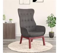 vidaXL Chaise de relaxation Gris foncé Tissu