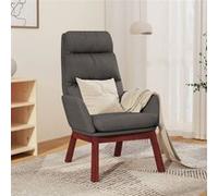 Fauteuil relax tissu gris foncé