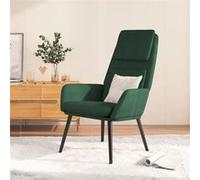 vidaXL Fauteuil relax tissu jaune foncé Vert G