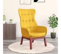 Vidaxl Chaise De Relaxation Jaune Moutarde Tissu Jaune