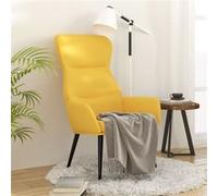 Fauteuil relax tissu jaune moutarde