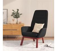 vidaXL Chaise de relaxation Noir Tissu