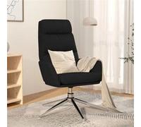 vidaXL Fauteuil relax tissu noir Noir G