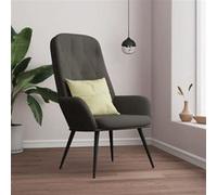 vidaXL Fauteuil relax velours gris foncé Gris G