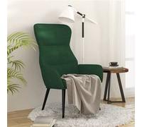vidaXL Fauteuil relax velours jaune foncé Vert G